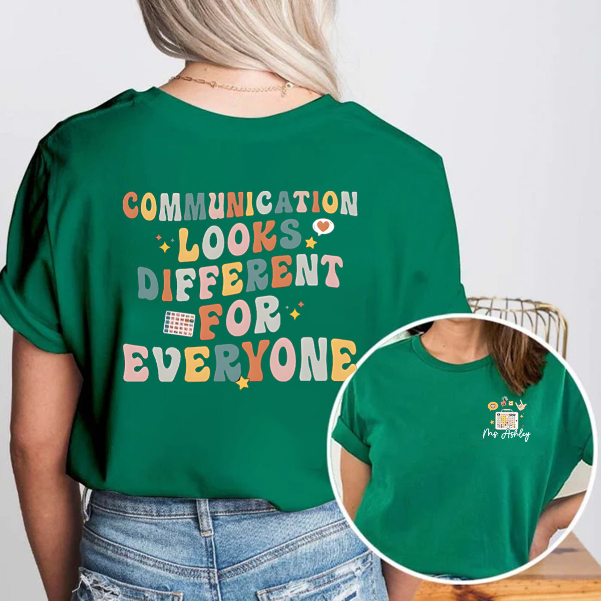 Personalized Name Different For Everyone Double Printed T-shirt