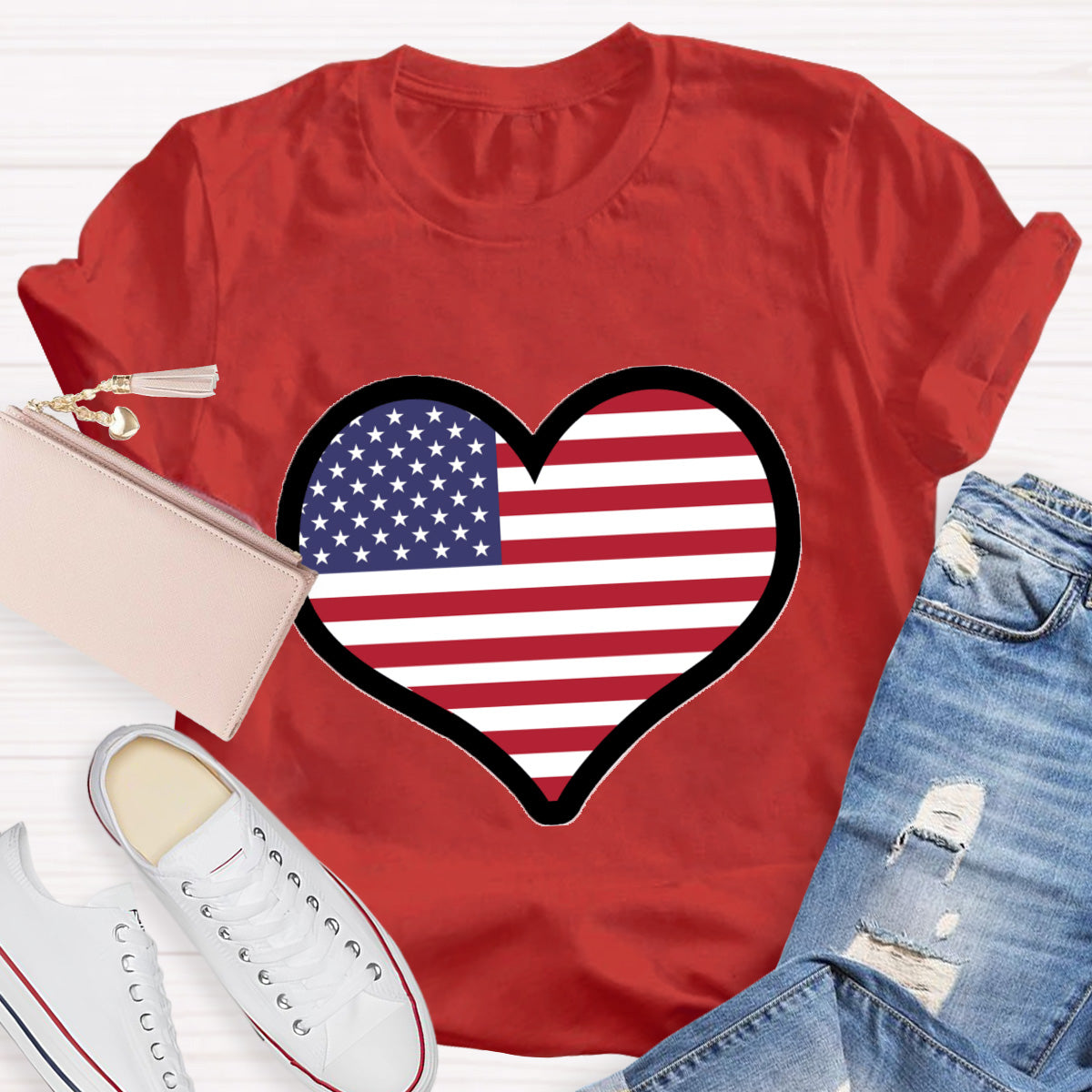 American Heart Teacher T-Shirt