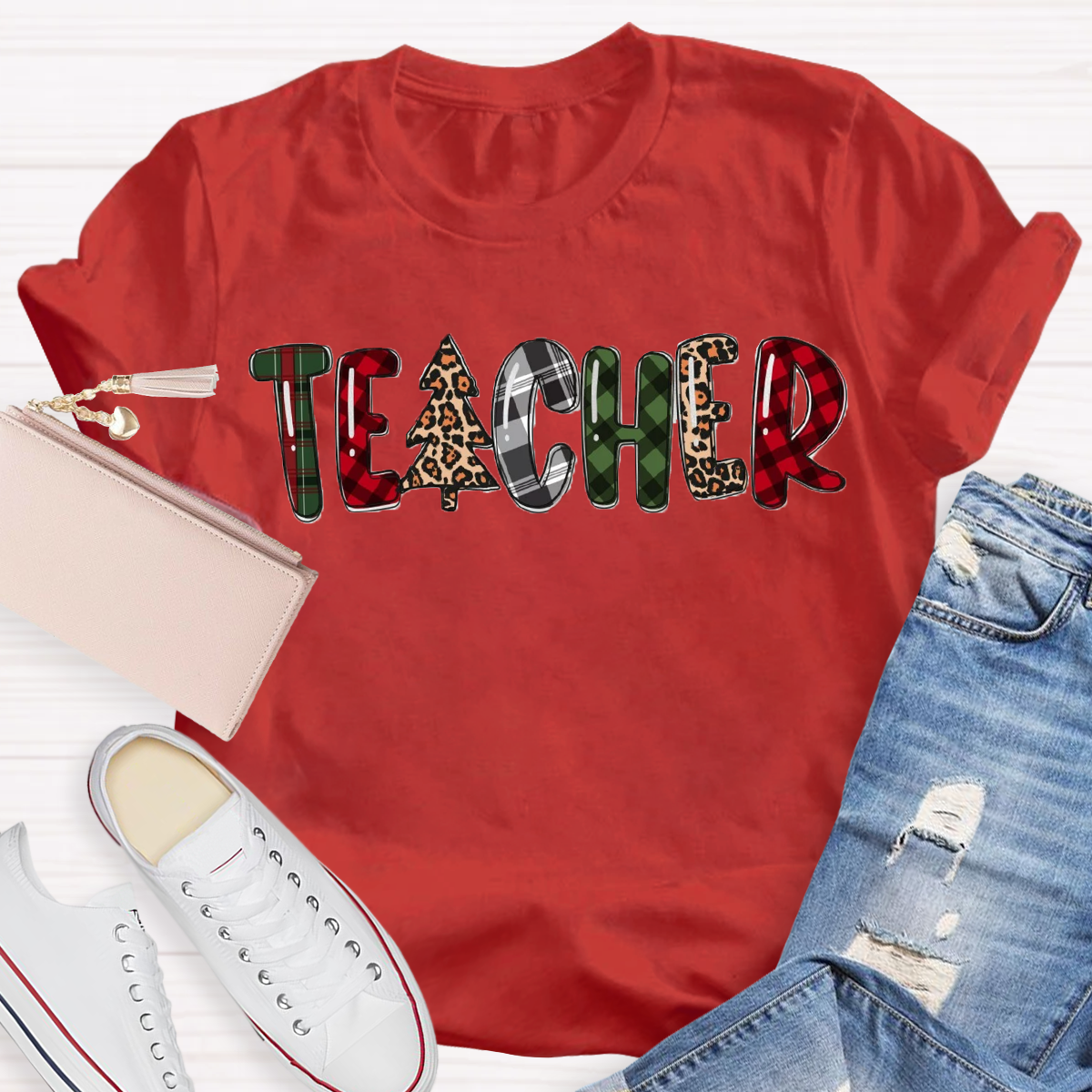 Christmas Tree Teacher T-Shirt