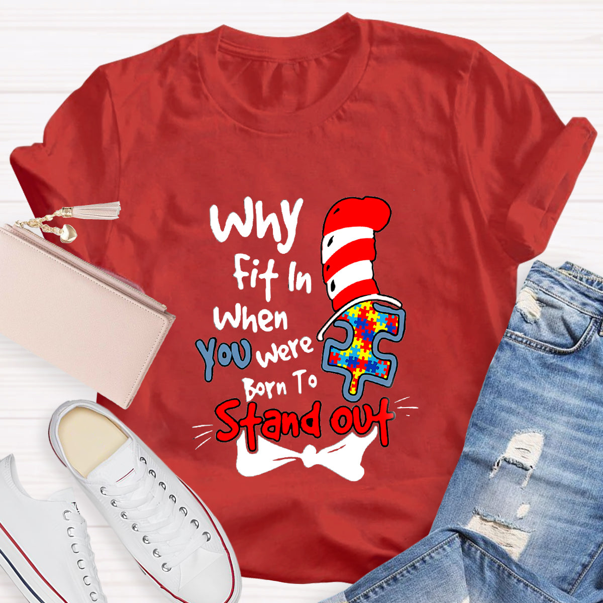 Why Fit In When You Were Born To Stand Out Children's Books T-Shirt