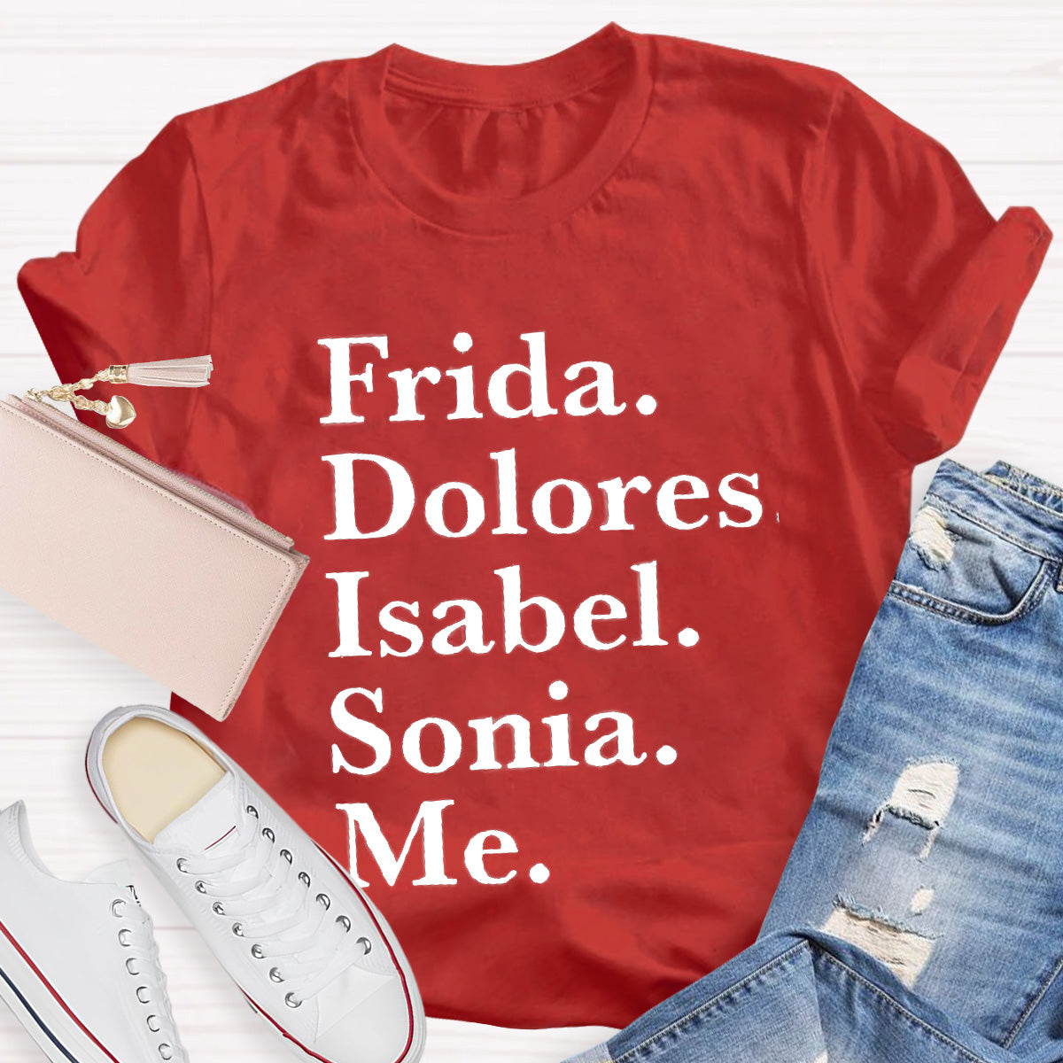 Frida Dolores Isabel Sonia Me Spanish Teacher T-Shirt