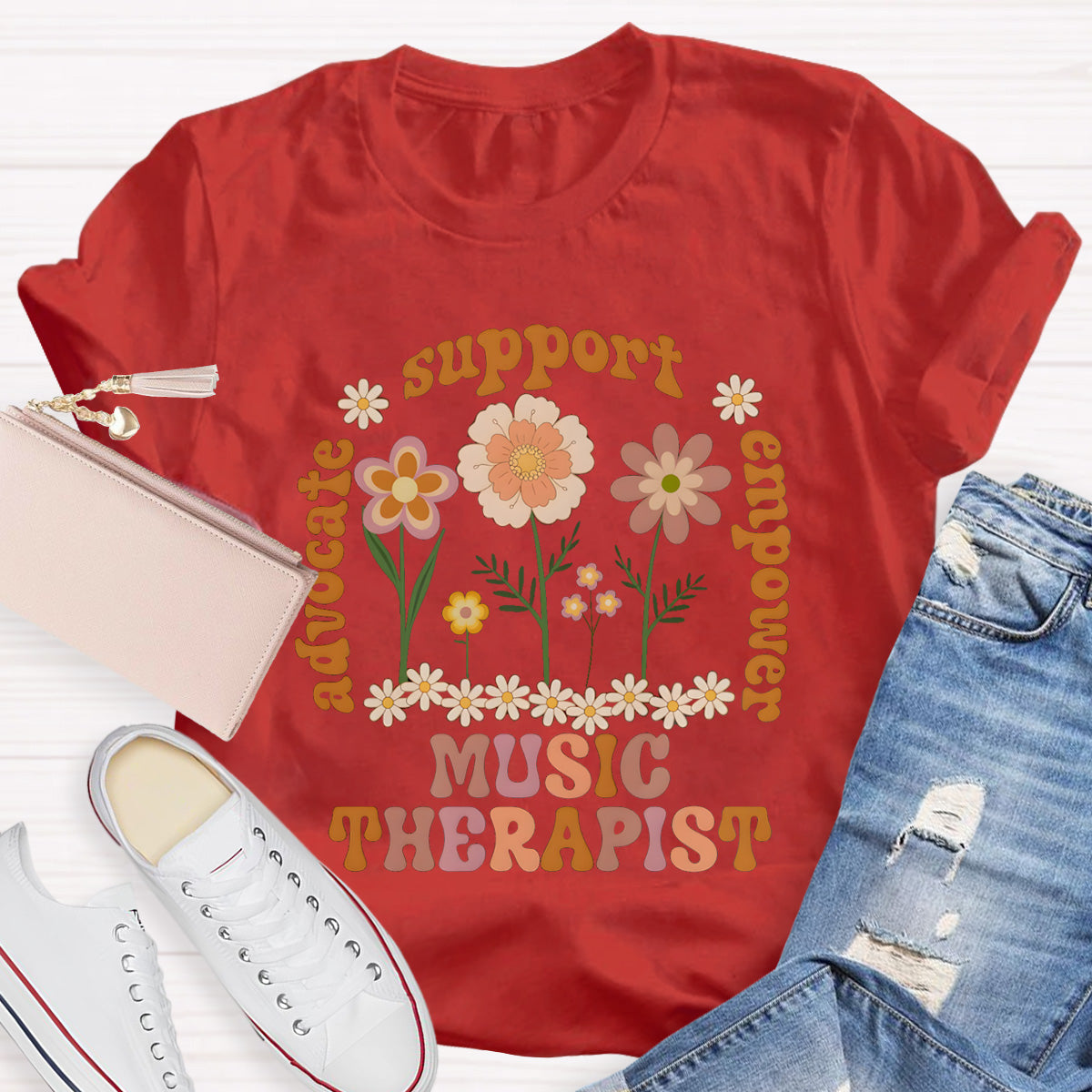 Music Therapist Support Teacher T-Shirt