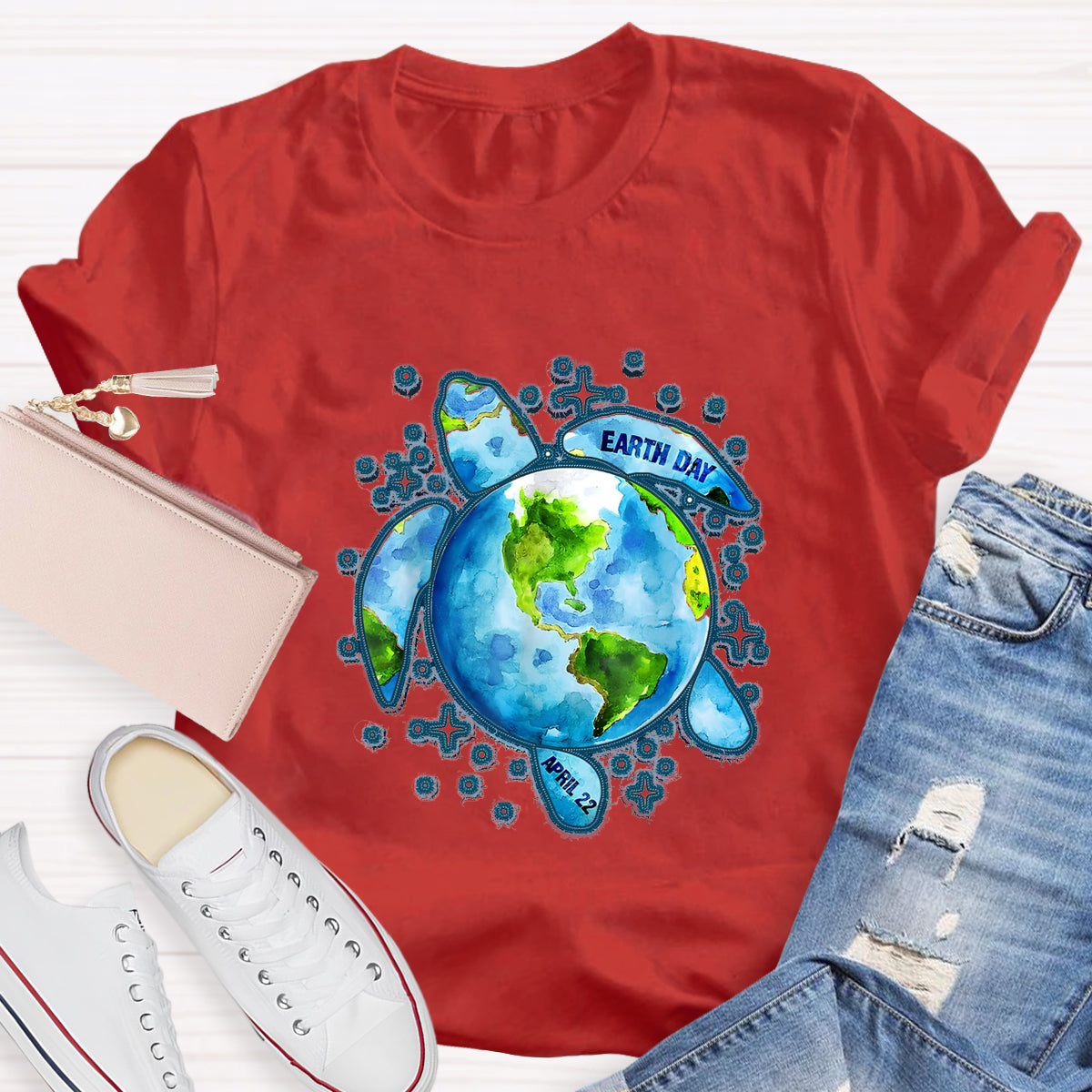Earth Day Save The Turtles Teacher T-Shirt