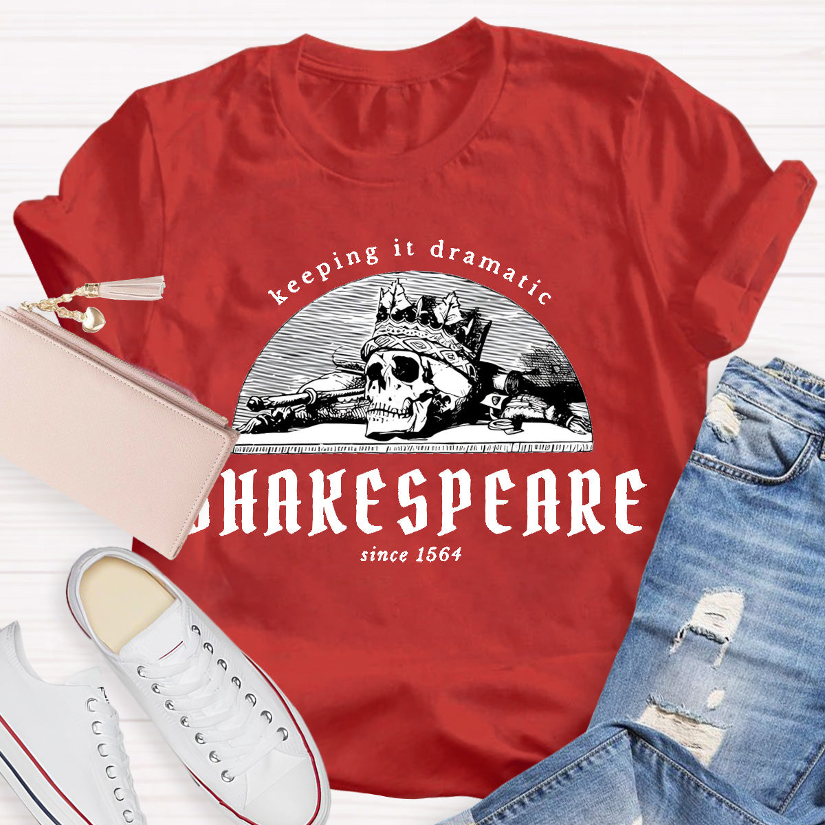 Shakespeare Keeping It Dramatic Teacher T-Shirt
