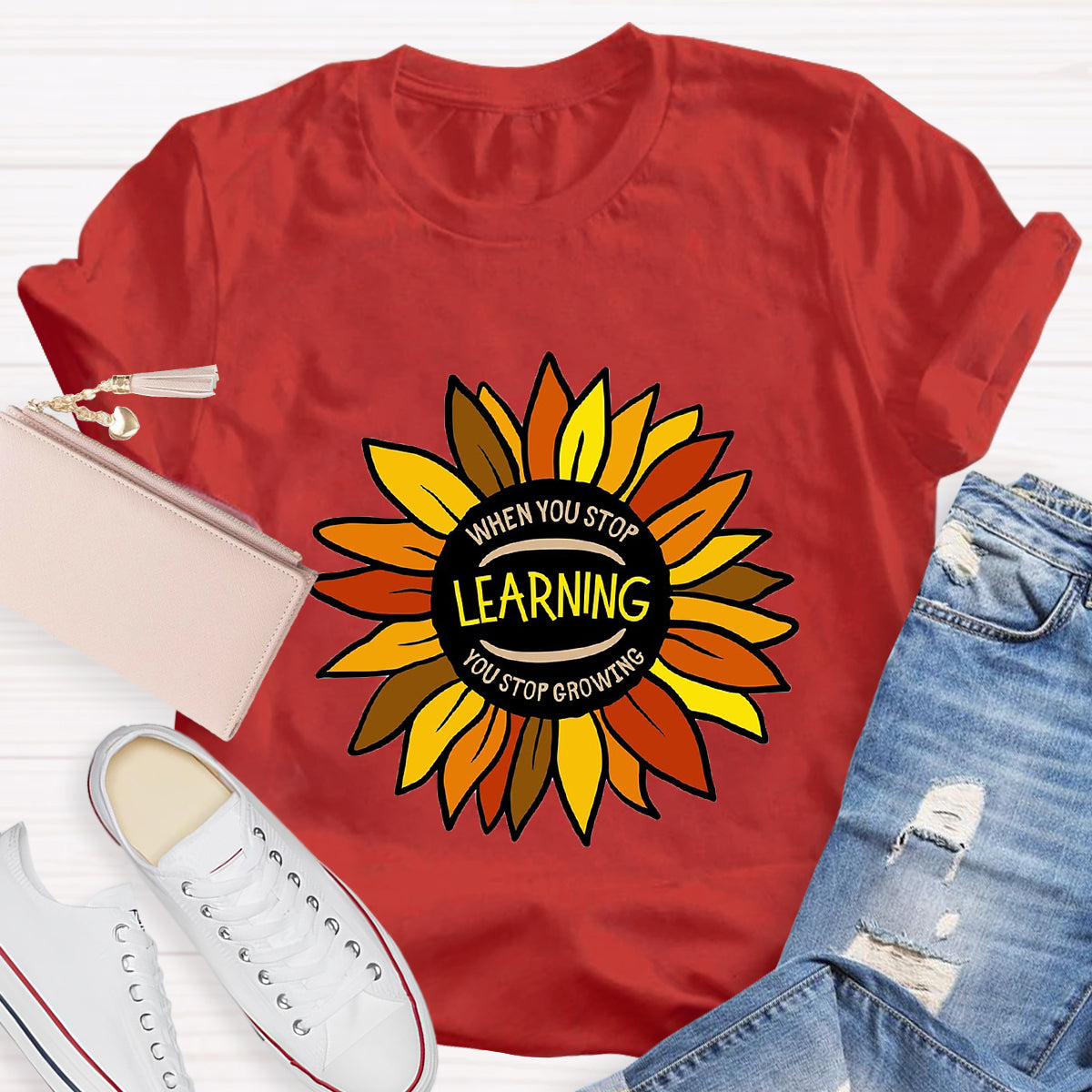 When You Stop Learning You Stop Growing T-Shirt
