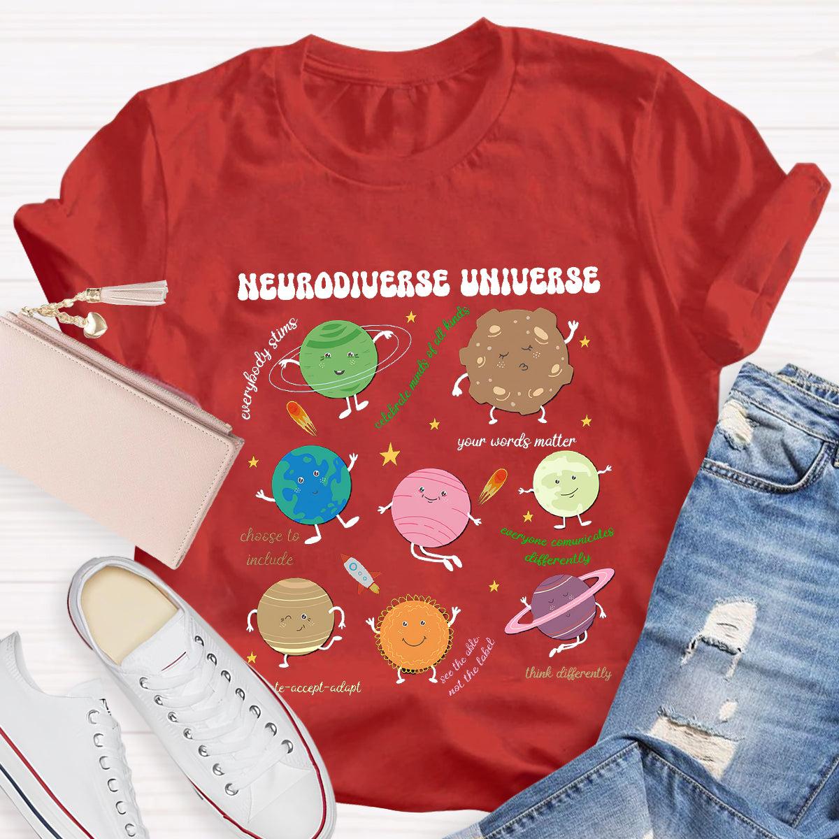 Neurodiverse Universe  Teacher T-Shirt