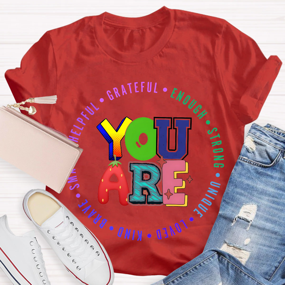 You Are Grateful Strong Enough Teacher T-Shirt