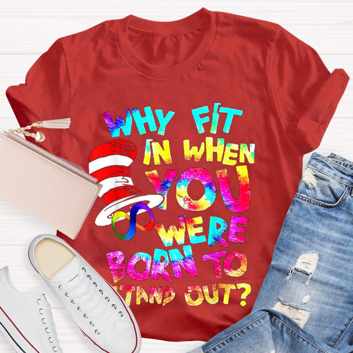 Born To Stand Out Teacher T-Shirt