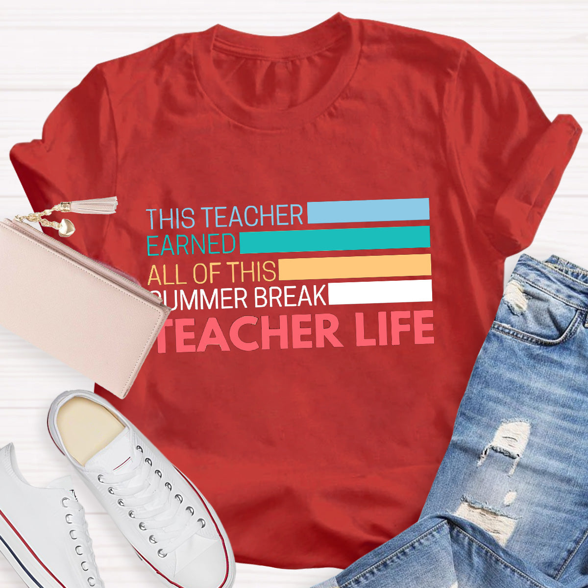 Teacher Life Summer Break Teacher T-Shirt