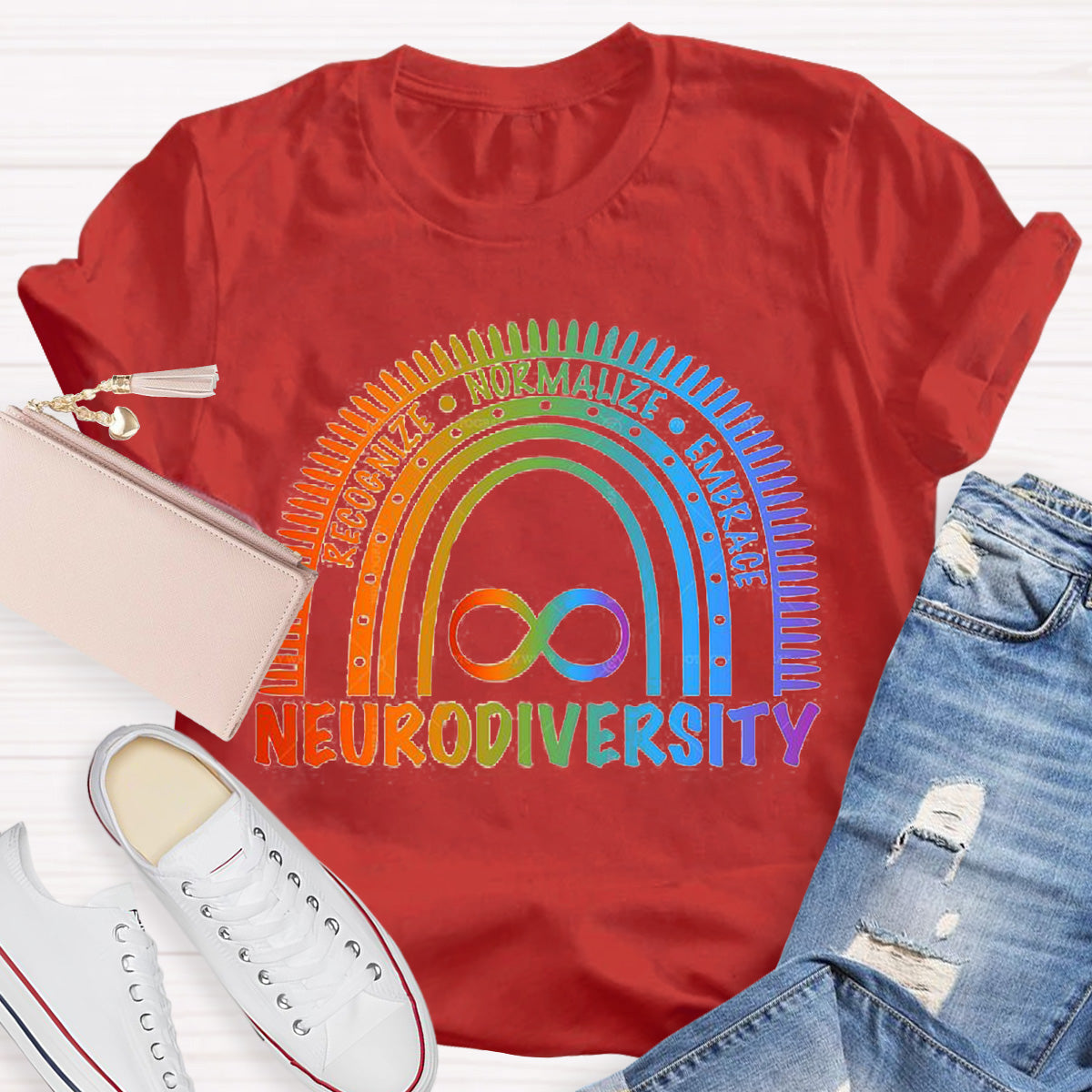 Neurodiversity Embrace Teacher T-Shirt