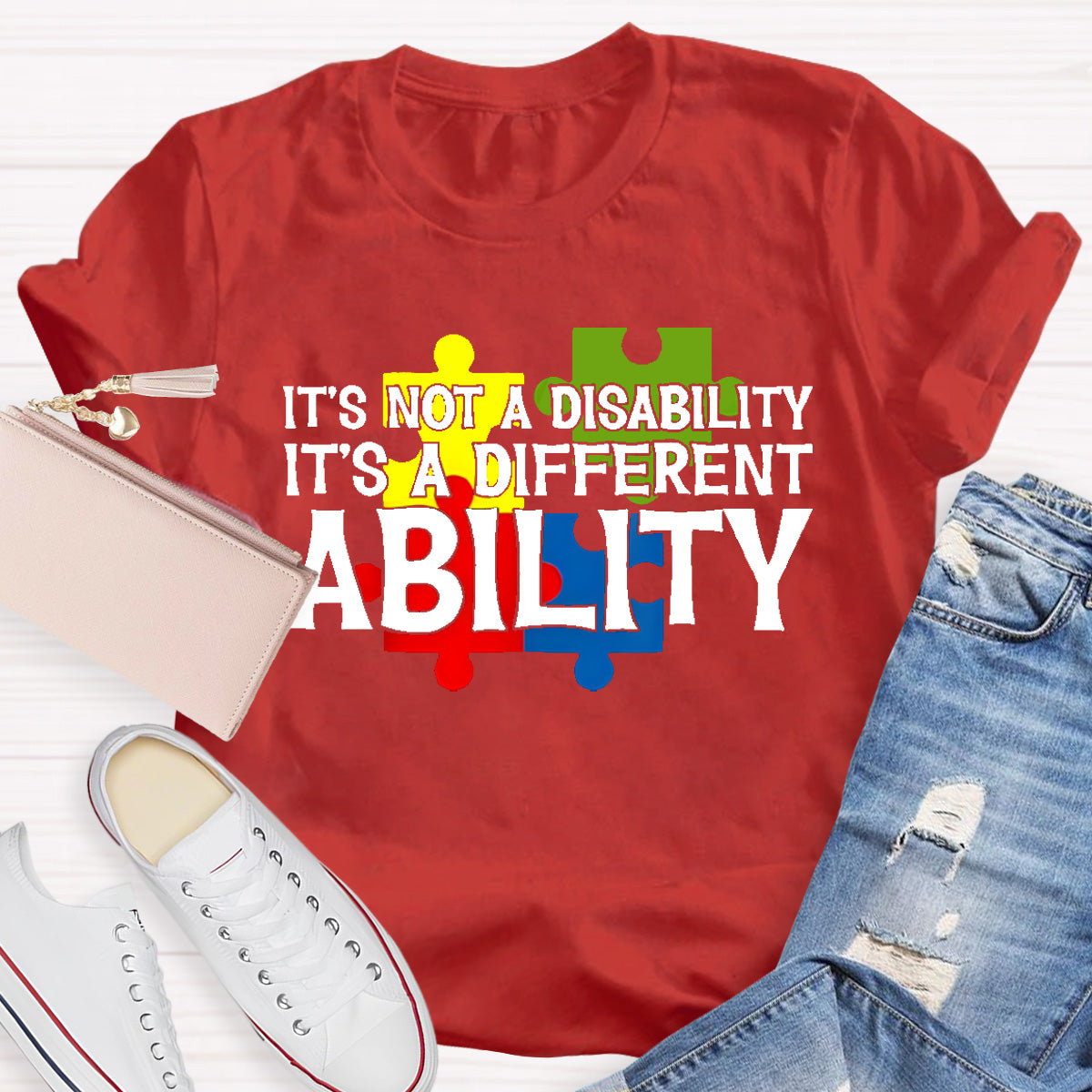 It'S Not A Disability It Is A Different Ability Teacher T-Shirt