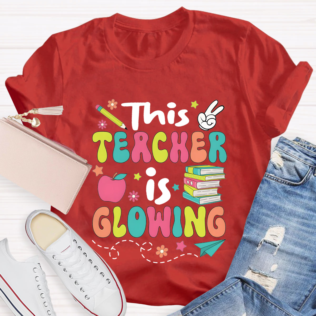 This Teacher Is Growing Teacher T-Shirt