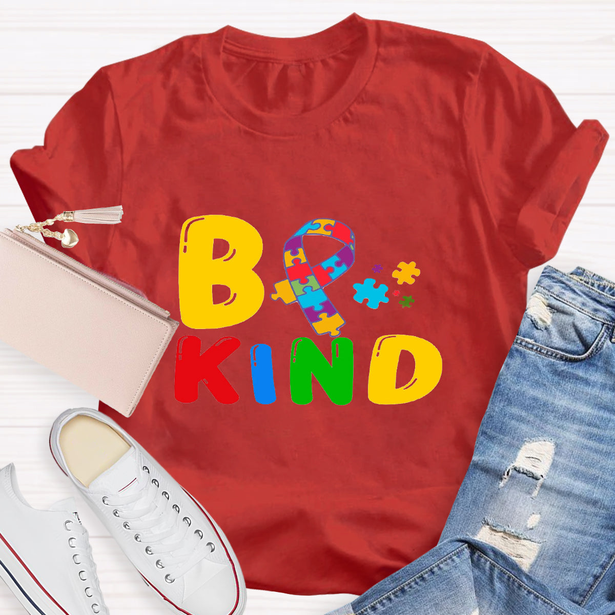 Be Kind Autism Puzzle T-Shirt