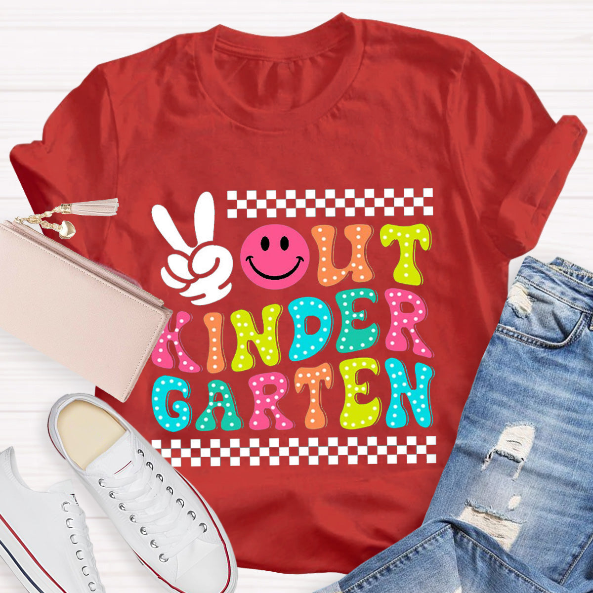 Personalized Grade Out Kindergarten Teacher T-Shirt