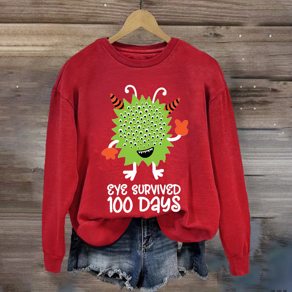 Eye Survived 100 Days Sweatshirt