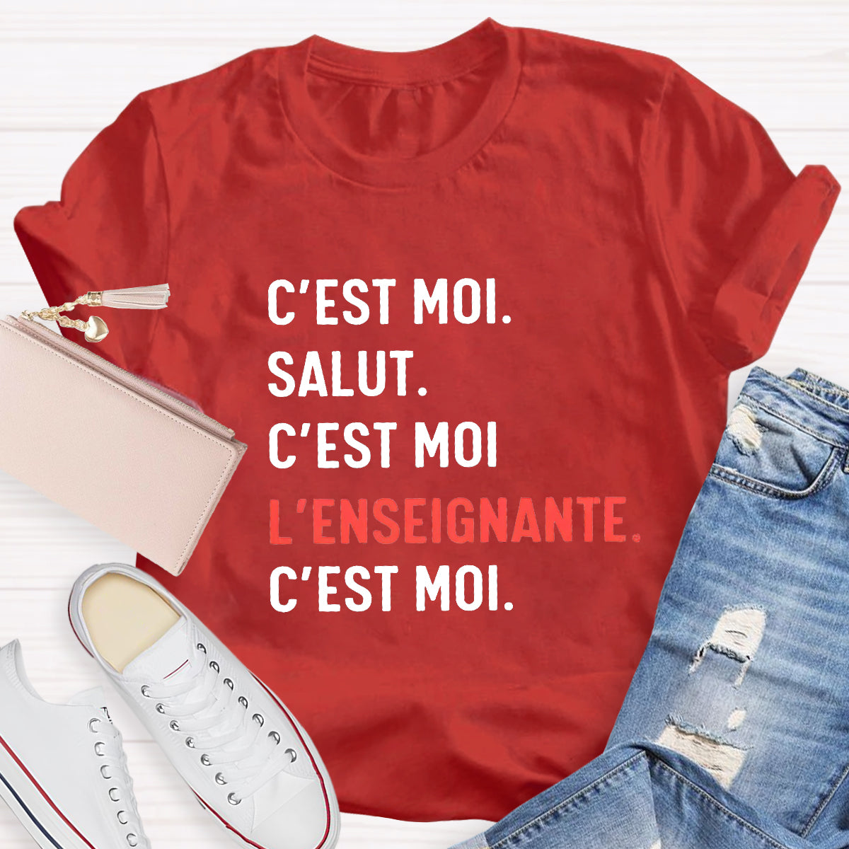 C'est Moi Salut French Teacher T-Shirt
