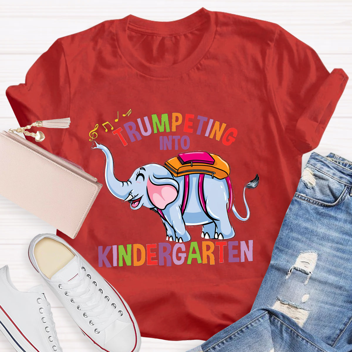 Trumpeting Into Kindergarten Teacher Shirt
