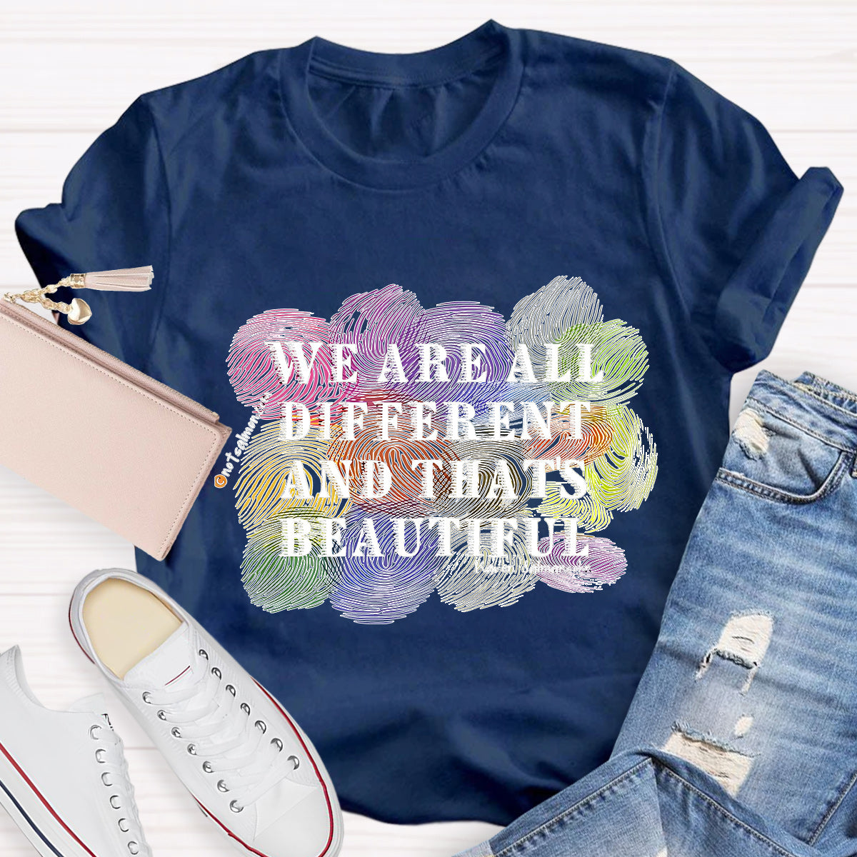 We Are All Different And That Beautiful Teacher T-Shirt