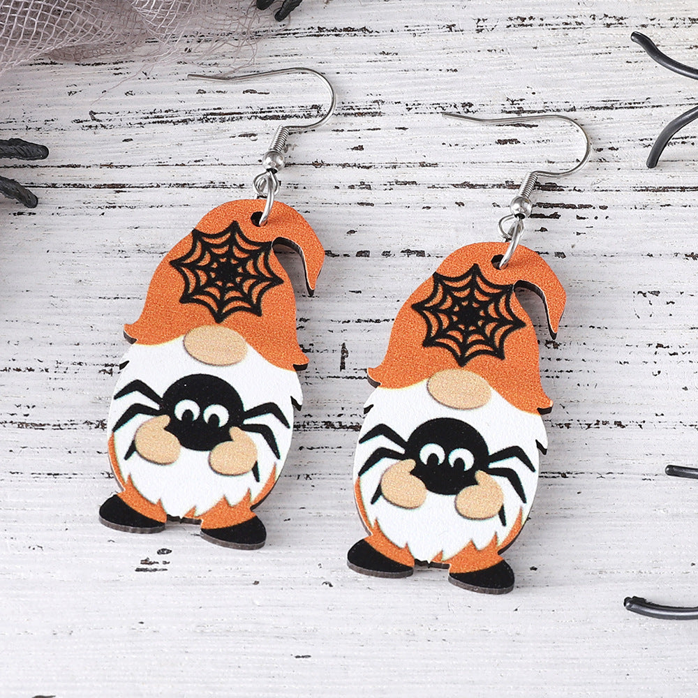 Bat Skull Cute Dwarf Pendant Earrings